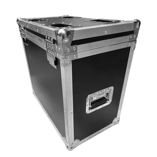 Flightcase för 2 st 250 W moving head beam-lampor - Skyddande transportfodral - Premiumläder - EV-bomullsfoder - För scen och DJ