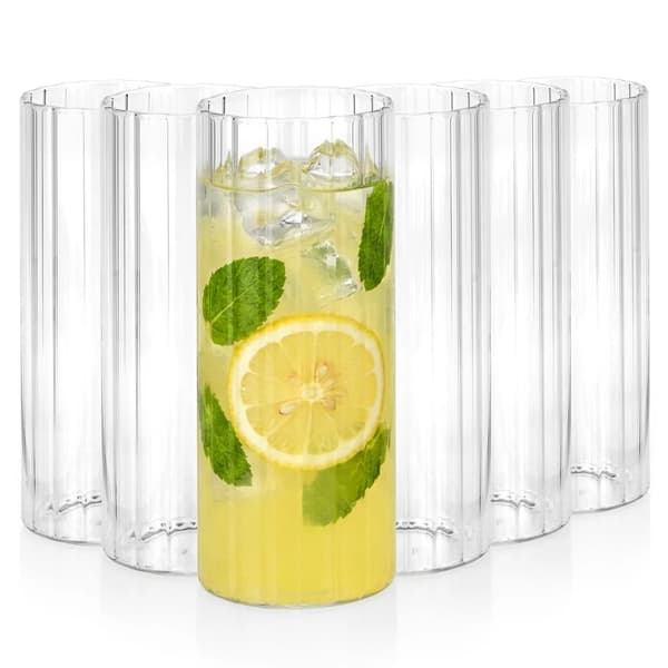 Drikkeglas - 460 ml - 6 stk. - Klart glas