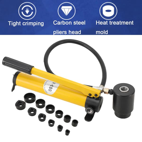 Hydraulisk hålstans - Knockout-sats - 10 ton - Stansar 22–60 mm