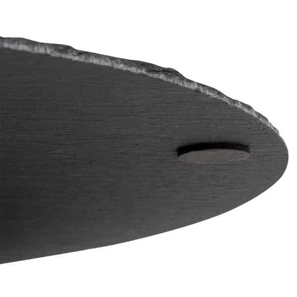 Serveringsbakke i skifersten - Rund - 30 cm - Sort