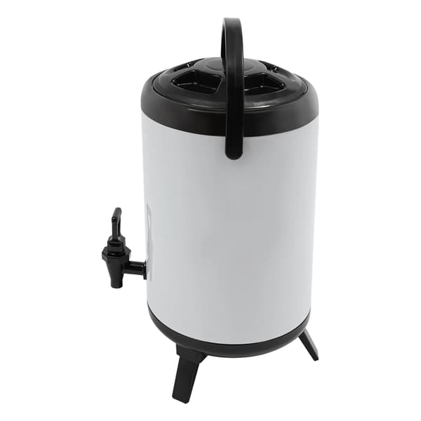 Drikkedispenser - Isoleret beholder i rustfrit stål - Med tappehane - Til kolde og varme drikke - Festtilbehør