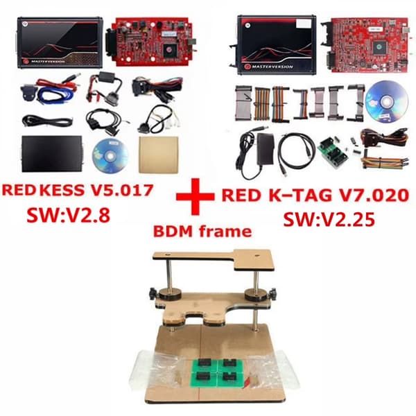 BDM ECU-chipprogrammer - KESS/KTAG - Masterversion - Programvara V2.25, V2.23, V2.47 - V2.80 - Spanska - Windows XP/7/8