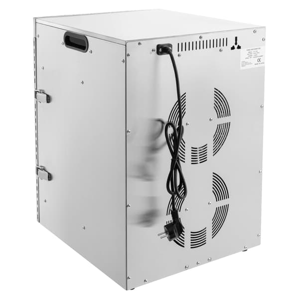 Fødevaredehydrator - Madtørrer SS-16H - 1350 W - 16 Bakker - Rustfrit Stål - 30–90 °C - 24 Timers Timer - Digital Touchskærm