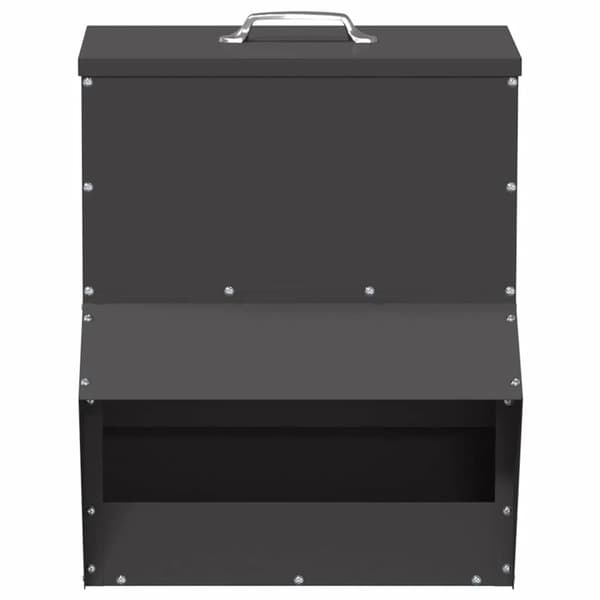 Kyllingefoderautomat - Hønsefodertrug - Stof - 20 x 25 x 35 cm - Armygrøn