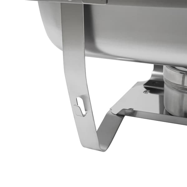 Buffetvarmer Chafing Dish - Sæt - Rustfrit Stål - Rektangulær - 1-Rums Enkelindsats - Professionel