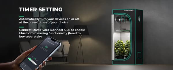 Smart controller - MH-iConnectu-TEMP - Temperaturovervågning - Appstyring - Til vækstbelysning
