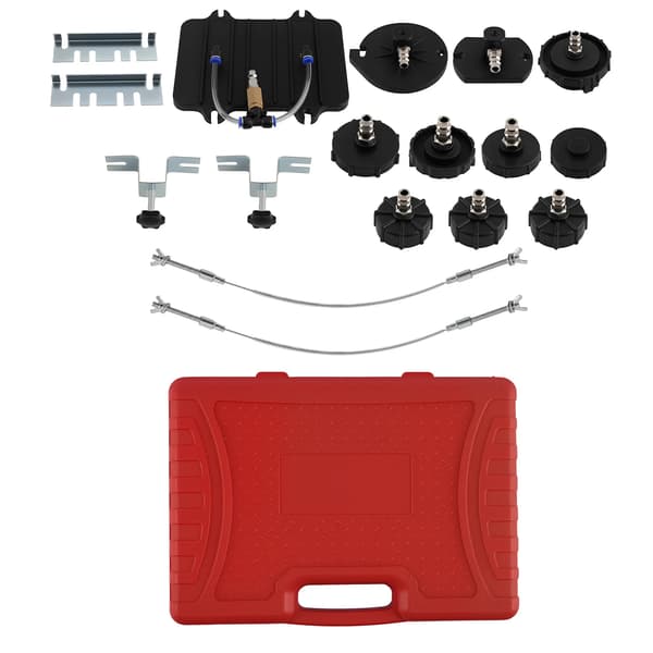 Adaptersæt til trykluft bremseudlufter - E20 bremseudlufter adapterkit - 13 dele - Til bremseventil - Til trykluftsbremser