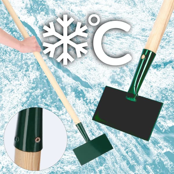 Isskovl - Rustfrit stål - 16 cm - Robust - Grøn