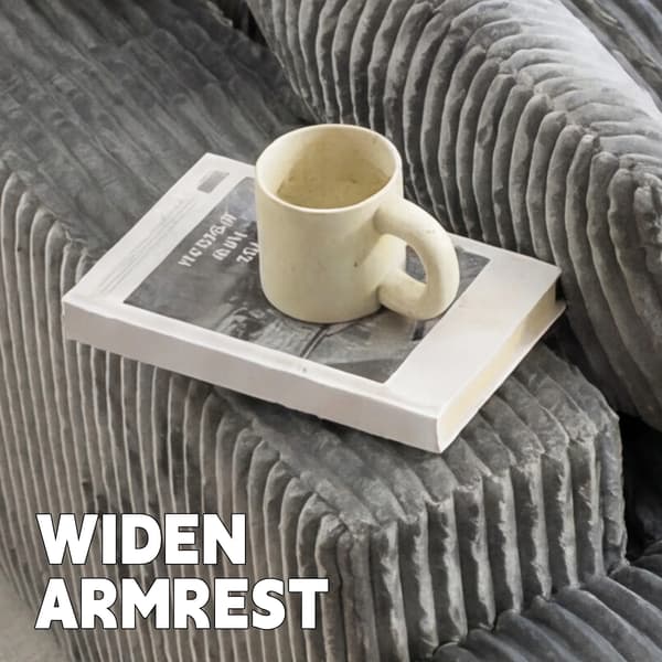 Modulär soffa - Soffbädd - 2-sits - Ergonomiskt ryggstöd - Flexibel kombination - Enkel montering - Grå