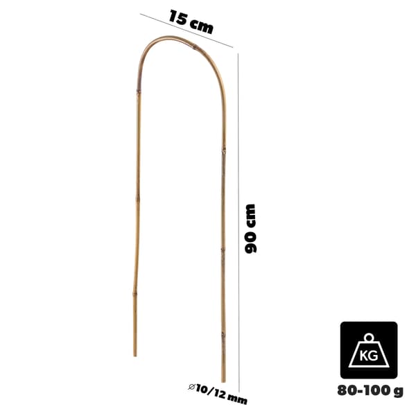 Växtstöd i bambu - Båge - 90x15 cm - För klätterväxter - 1 st