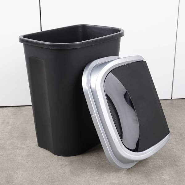 Papirkurv - Affaldsspand - Plast - 25 l - Sort