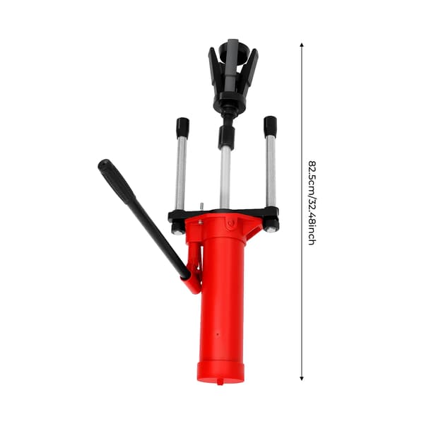 Hydraulisk cylinderfoderavdragare - 15T torr/våt typ - För 80–140 mm foder - Slitstark - 15 cm slaglängd - Röd