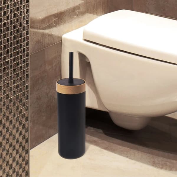 Toiletbørste med sort holder - Sort