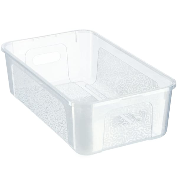 Plastförvaringslåda 5 l - Förvaringsbox - Med lock - Låsbart - Transparent - Organizer