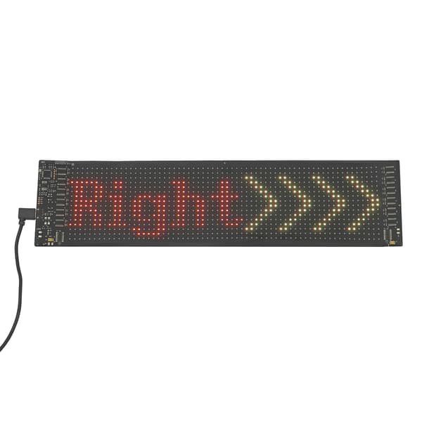LED Displaytavle - Programmerbart LED Skiltbånd - Blød Fleksibel Displaystrimmel - Rullende Tekst - 5V