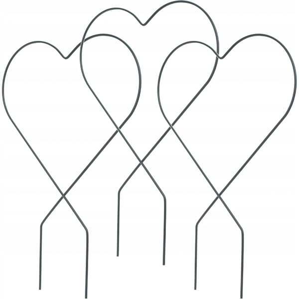 Växtstöd - Blomstertrellis - Stegeformad - 3-delad - Metall