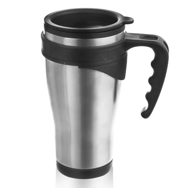 Termokop - Termokrus - 450 ml - Rustfrit Stål - Lige Model - Sølv