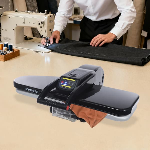 Digital dampstryger - Dampstrygebræt - Flere stofprogrammer - Dampstød - Vandtank 1 l - Intelligent styring - Sort