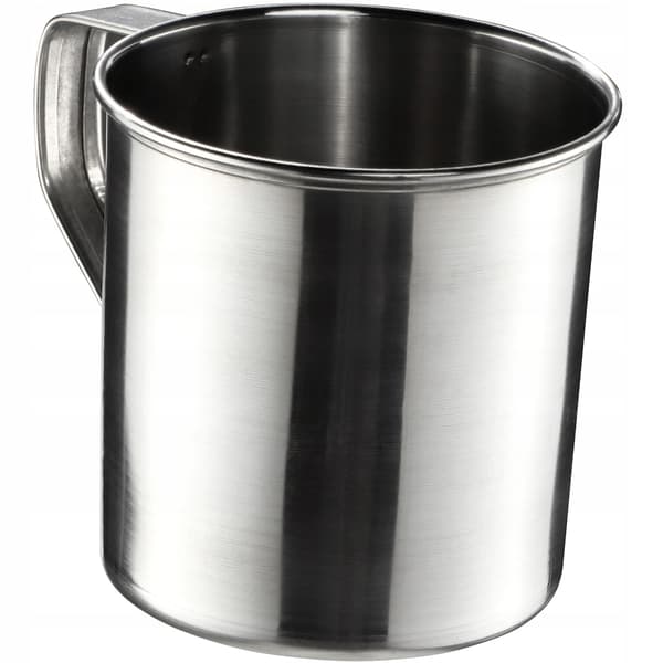 Stålmugg - Turistmugg för Te - 400 ml - Stål - Silver