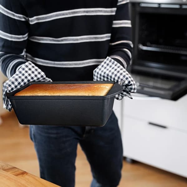 Brødform med støbejernslåg - Brød- og bageform - 35 cm - 3 l - Sort