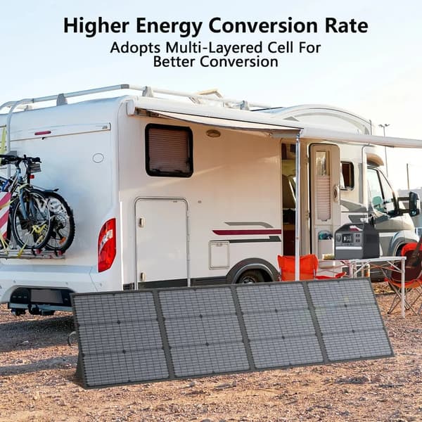Bærbart solpanel - Foldbart solpanel - 500 W - Vandtæt - 18 paneler - Til kraftstation - Autocamper og camping