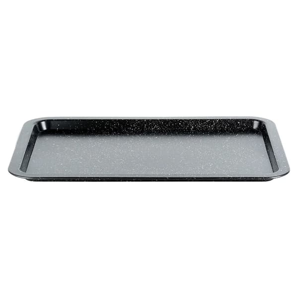 Granitsbageplade - Bageplade - 38 x 26,5 x 1,5 cm - Sort