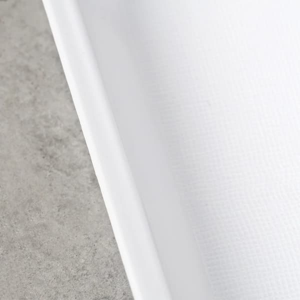 Serveringsbakke - Plast - 35,5 x 27 cm - Hvid