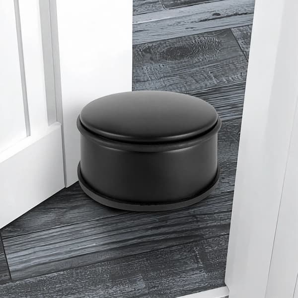 Dørstopper - Metal - 11,5 cm - Sort