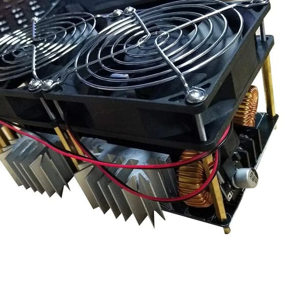 ZVS Induktionsvarmemodul - Driverboard - Strømforsyningsmodul - Driver Til Induktionsspole - PCB-Printplade - Sort