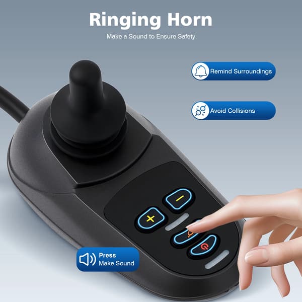 Joystick til el-kørestol - Styreenhed - ML2P+ interface - WB5003 adapter - Reservedel - Professionel