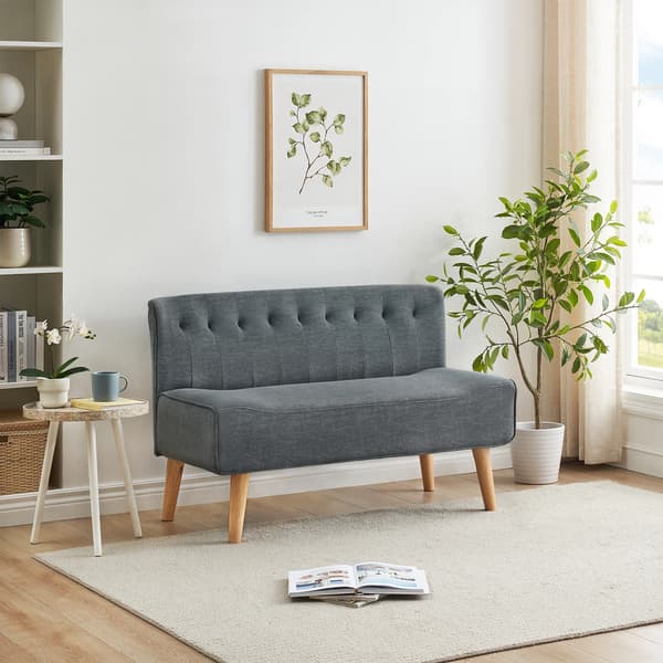 Vardagsrumsoffa - L-formad tyg-hörnsoffa - Modern design - Bredd under 200 cm - Montering krävs - Beige