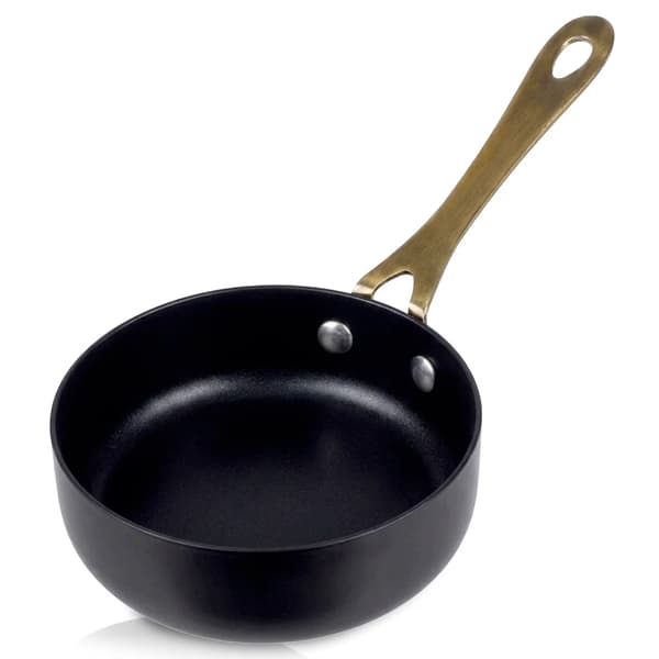Serveringsskål - Dipskål - 180 ml - Rustfrit Stål - Sort - Til Saucer, Snacks og Desserter