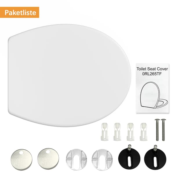 Toalettlock med sits - WC-sits - Soft close - Långsam stängning - Quick release - Enkel montering - Universal passform