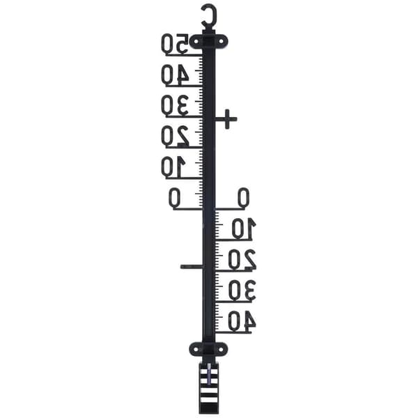 Udendørstermometer - Eksternt Termometer - 41 cm - Plast - Sort
