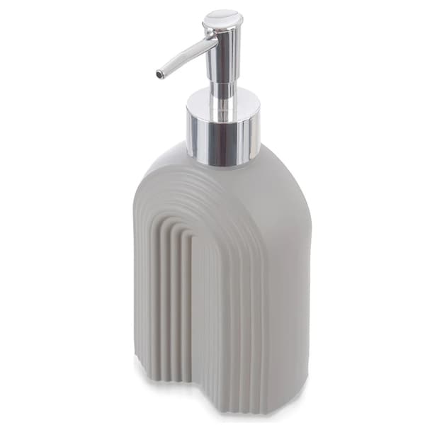 Sæbedispenser - Glas - 320 ml - Grå