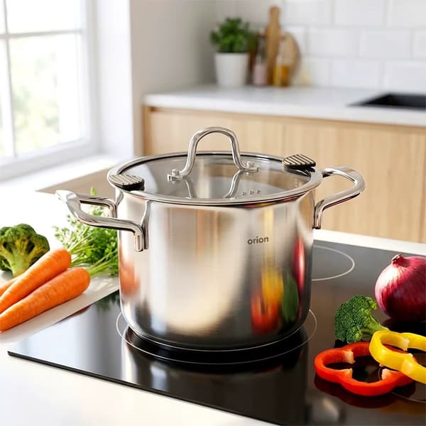 Gryde VENICE - Med Låg - Rustfrit Stål - 3,5 L - Diameter 18 cm - Sølv