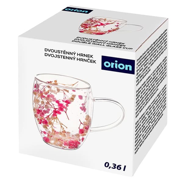 Dobbeltvægget Termokop i Glas - Varmeisolerende - 360 ml