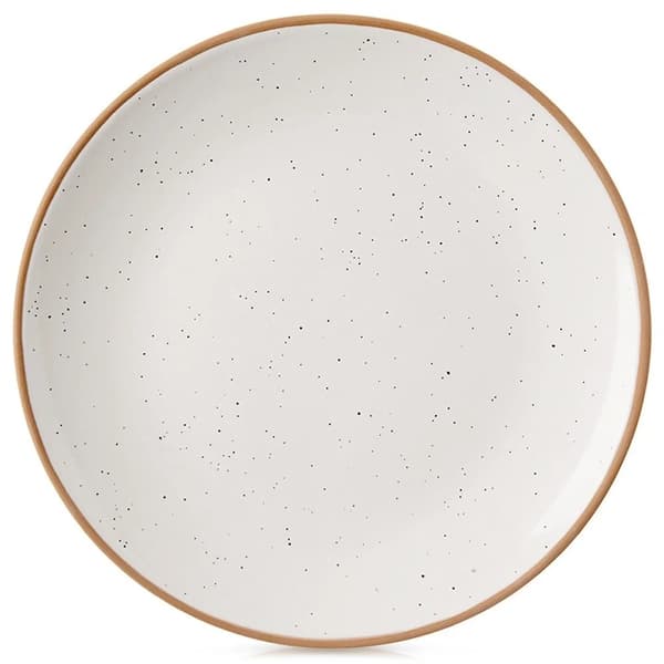 Middagstallerken - Keramik - Rund - Beige - Diameter 27 cm
