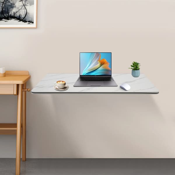 Fällbart väggbord - Väggmonterat konsolbord - För vardagsrum - Montering krävs - För hemmet