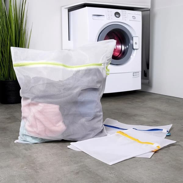 Vaskenet til vaskemaskine - 3-pak - Polyester - Hvid