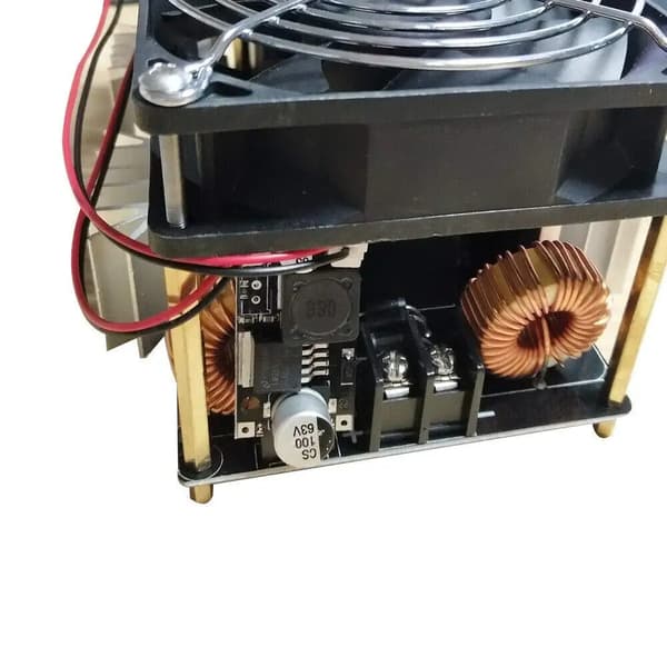 ZVS Induktionsvarmemodul - Driverboard - Strømforsyningsmodul - Driver Til Induktionsspole - PCB-Printplade - Sort