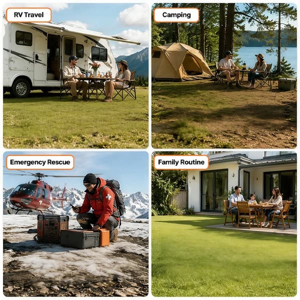 Transportabel solpanel - 400 W foldbart solcellepanel - 4-delt panel - Vandtæt - Soloplader til power station - Camping og udendørs