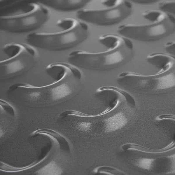 Croissant-kageform - Metalform - 42 x 32 cm - Sort