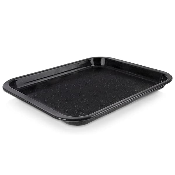 Emaljeret Bageplade - Rektangulær - 36 x 28 x 2,5 cm - Sort