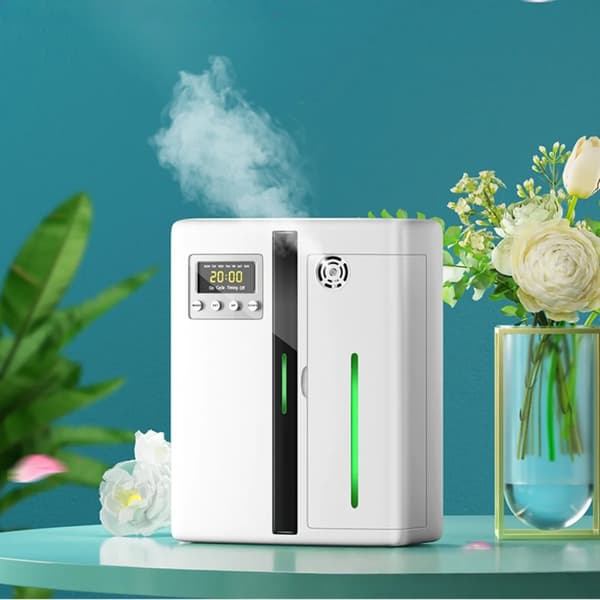 Smart duftdiffuser - Aroma Diffuser - 160 ml - Bluetooth - Væg- eller bordmontering - Timer - Til kontor, hotel, spa - Hvid