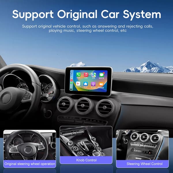 Biladapter CarPlay Android Auto - Trådløs retrofit modul - NTG5.0/5.1/5.2 dekoder - Til C-Klasse W205 GLC 2015-2019