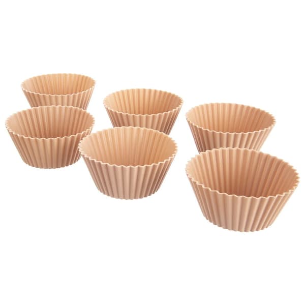 Muffinform - Silikoneforme - 6 Dele - 6,5 cm - Beige