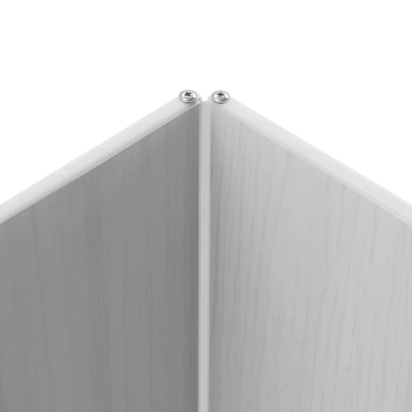 Badekarslåg & Overdækning - Foldbar Dækplade - Isolerende - Vandtæt PVC - Rustfrit Stål - Rektangulær - 75×15×20 cm - Hvid