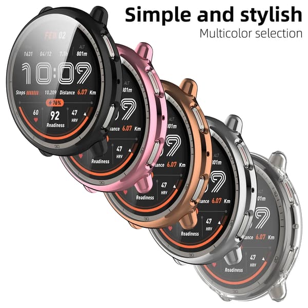 Smartwatch-rem - Active 2 - Rustfrit stål - Metalspænde - Sort-guld