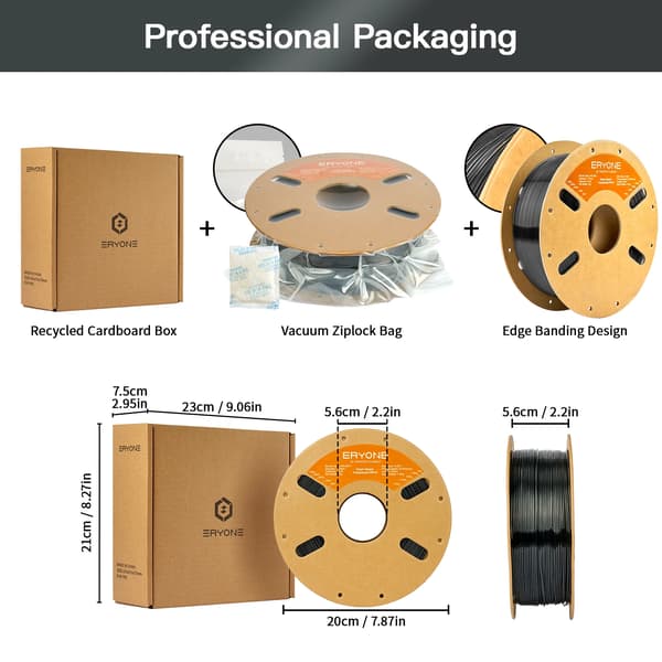 PETG-filament til 3D-printere - Hyper Speed Translucent - 3 kg - Grå - Solid - Kompatibelt med FDM-printere